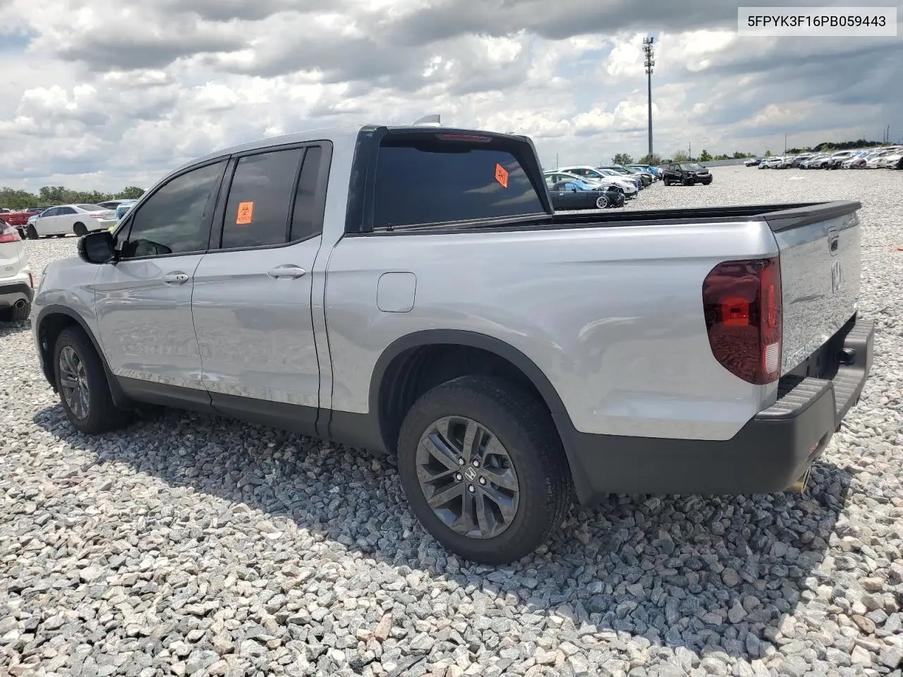 2023 Honda Ridgeline Sport VIN: 5FPYK3F16PB059443 Lot: 62287345
