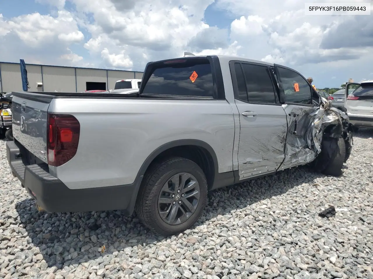 2023 Honda Ridgeline Sport VIN: 5FPYK3F16PB059443 Lot: 62287345
