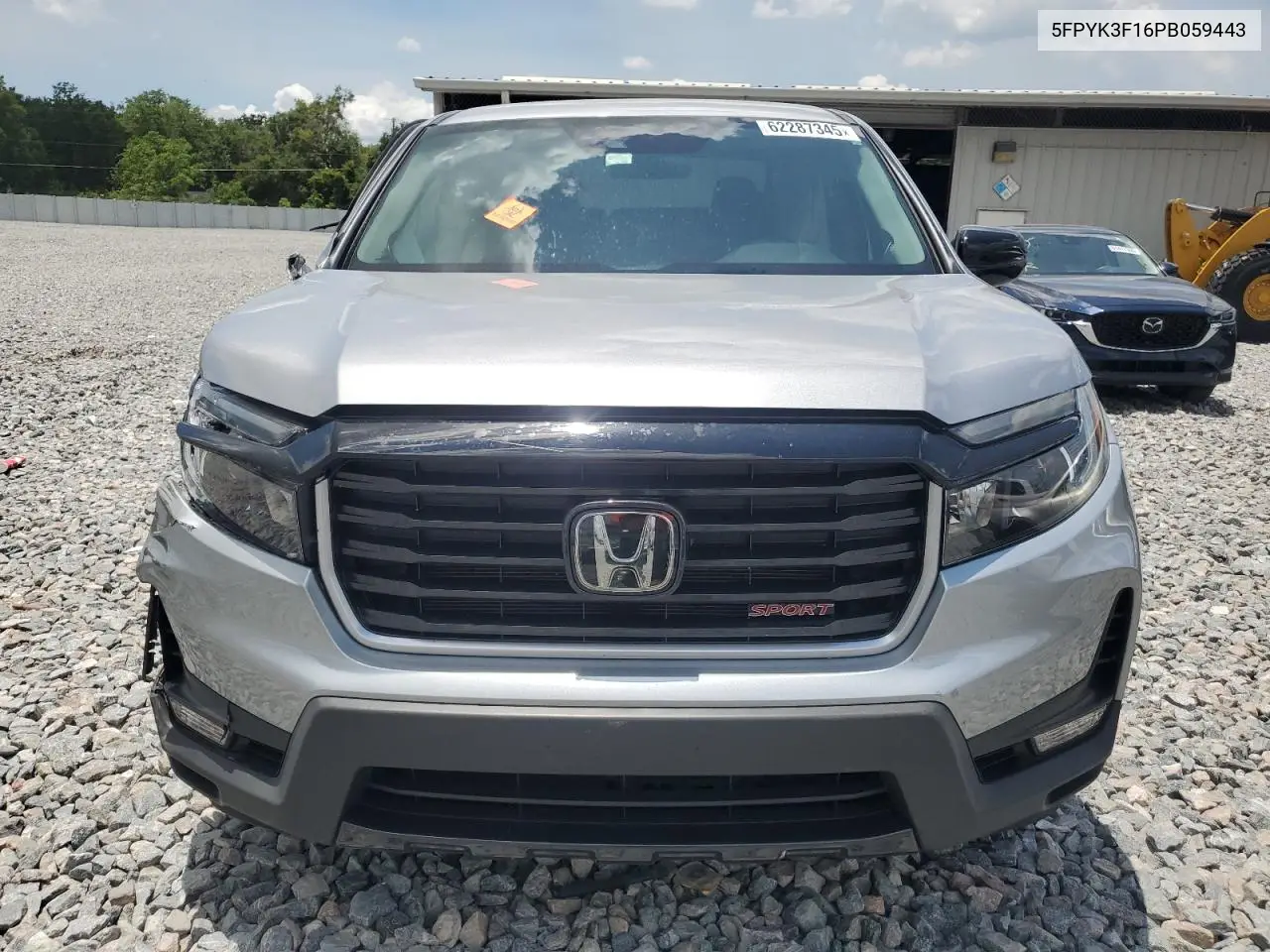 2023 Honda Ridgeline Sport VIN: 5FPYK3F16PB059443 Lot: 62287345