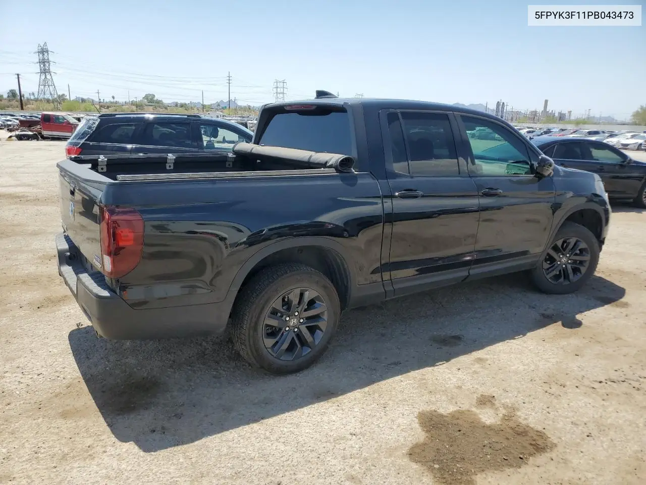 2023 Honda Ridgeline Sport VIN: 5FPYK3F11PB043473 Lot: 62365625