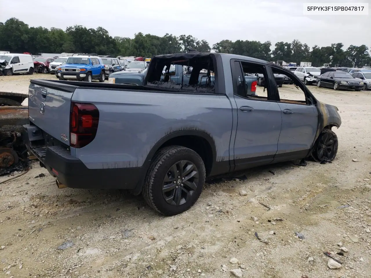 2023 Honda Ridgeline Sport VIN: 5FPYK3F15PB047817 Lot: 62422524