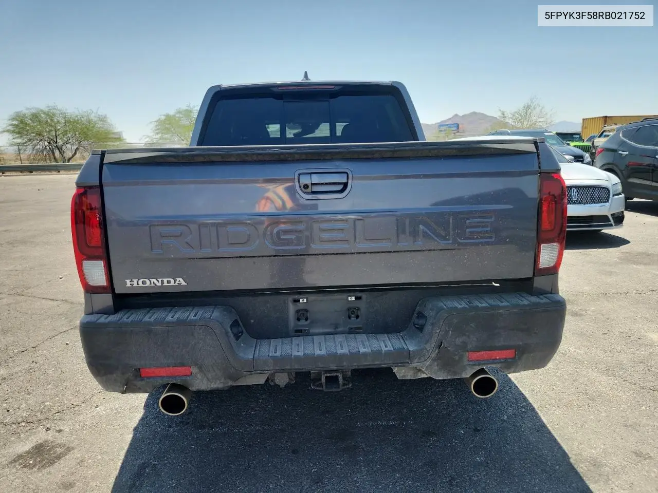 2024 Honda Ridgeline Rtl VIN: 5FPYK3F58RB021752 Lot: 62333325