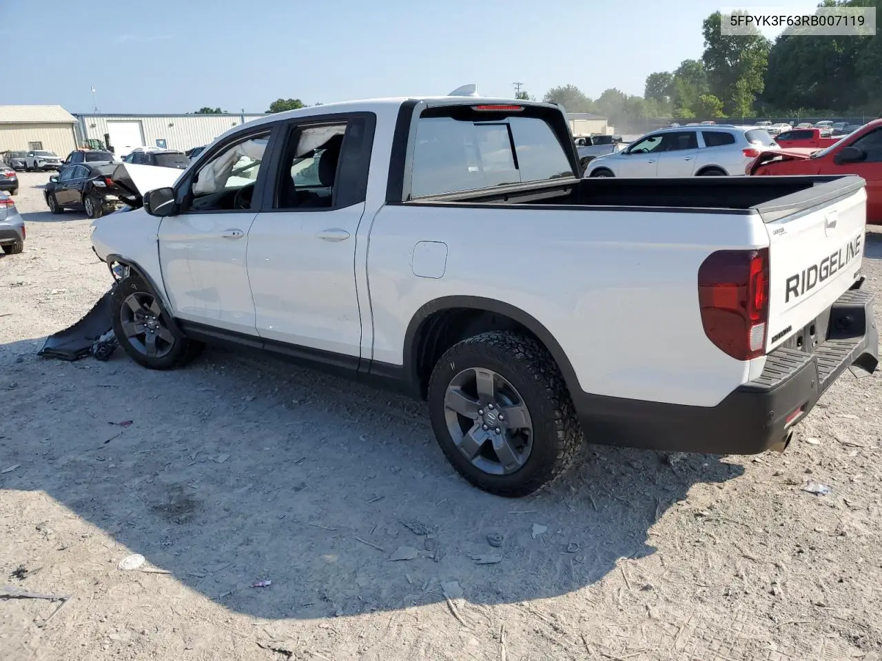 2024 Honda Ridgeline Trail Sport VIN: 5FPYK3F63RB007119 Lot: 62460335