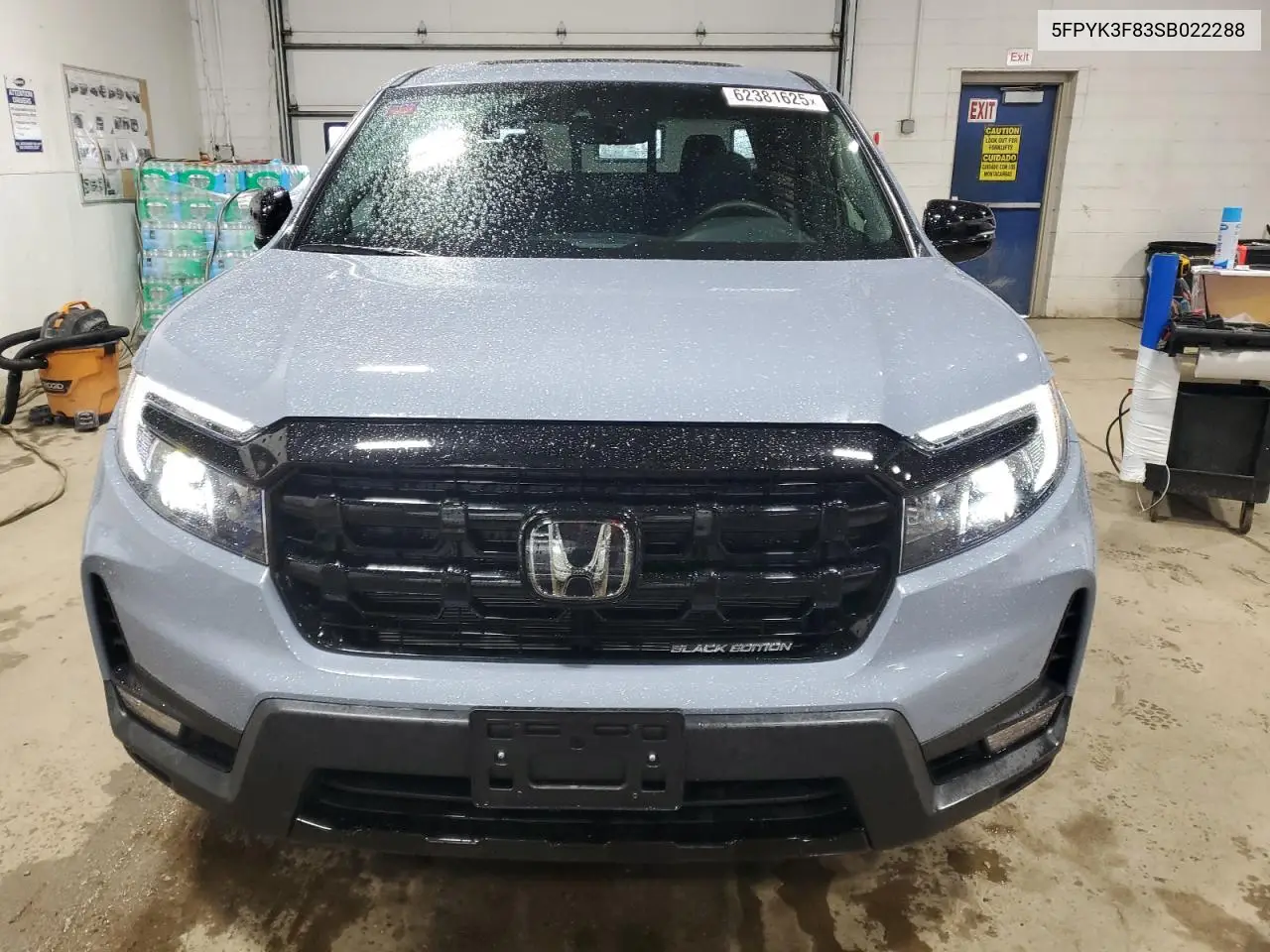2025 Honda Ridgeline Black Edition VIN: 5FPYK3F83SB022288 Lot: 62381625