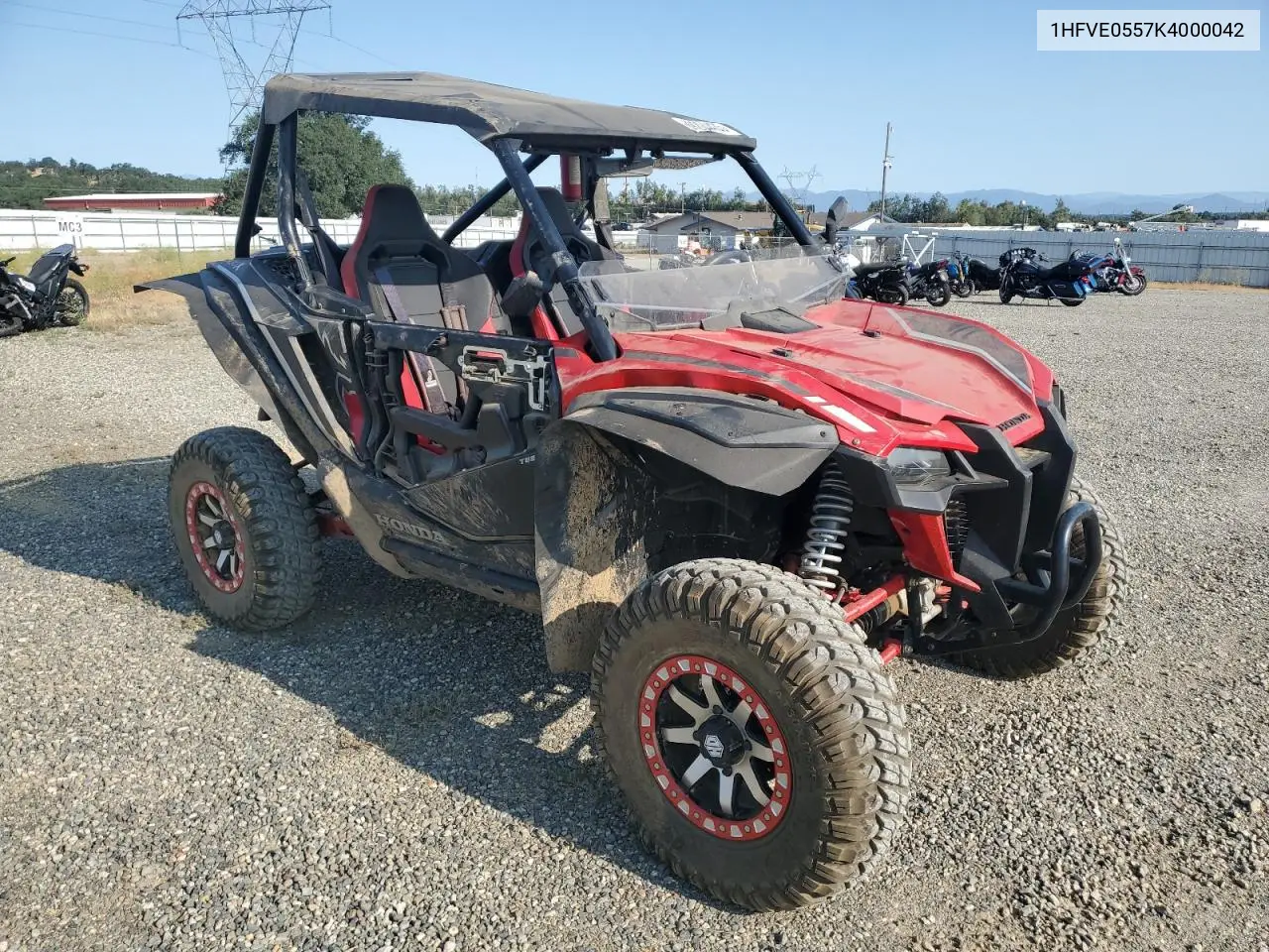 2019 Honda Sxs1000 S2X VIN: 1HFVE0557K4000042 Lot: 59204435