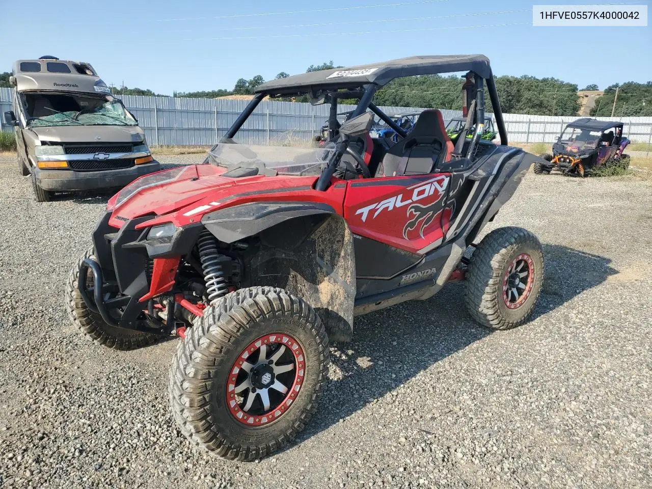 2019 Honda Sxs1000 S2X VIN: 1HFVE0557K4000042 Lot: 59204435