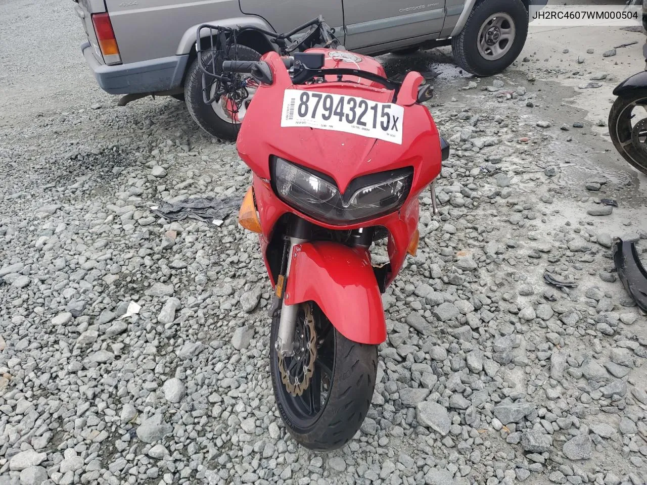 1998 Honda Vfr800 F1 VIN: JH2RC4607WM000504 Lot: 87943215