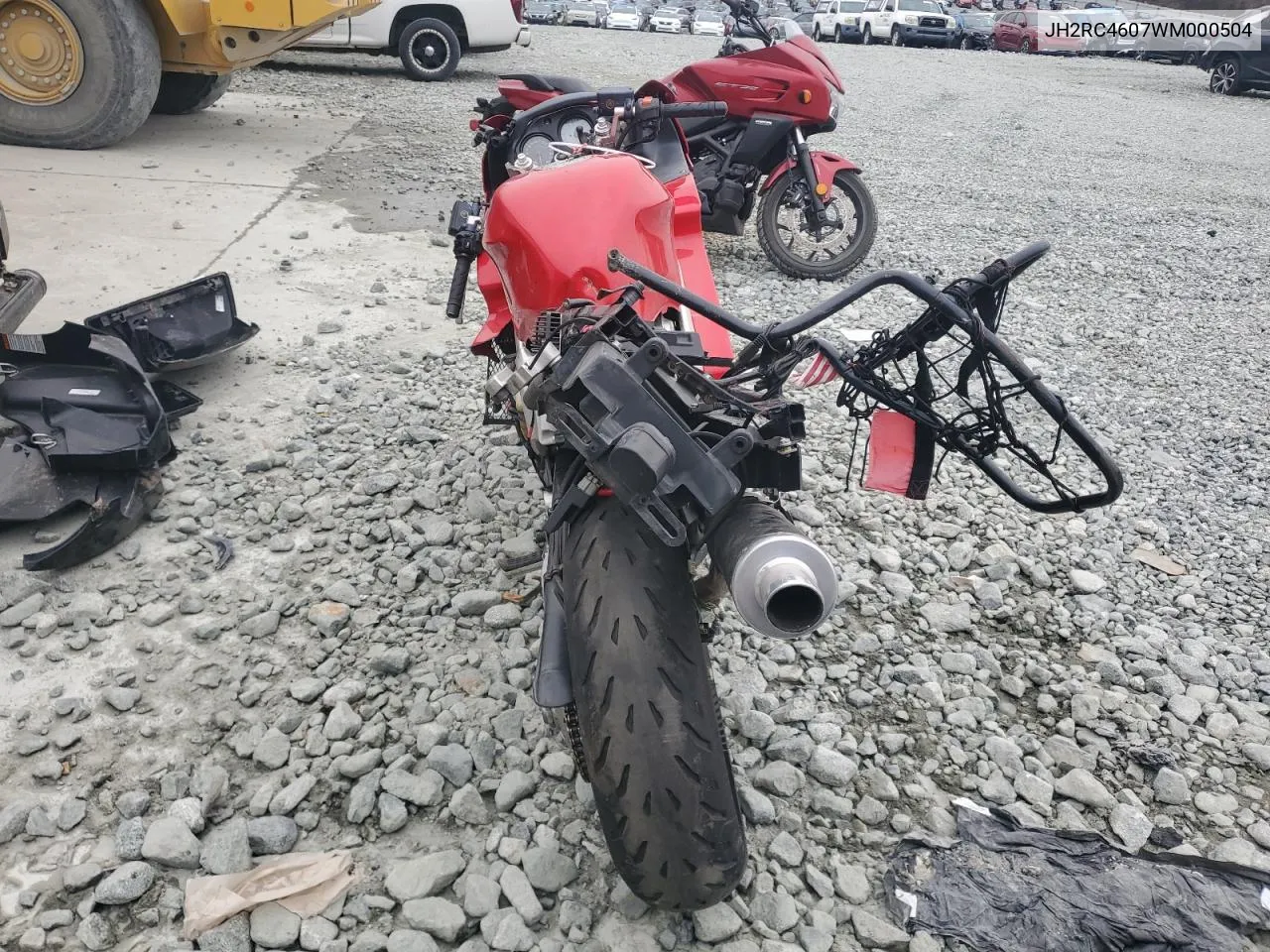 1998 Honda Vfr800 F1 VIN: JH2RC4607WM000504 Lot: 87943215