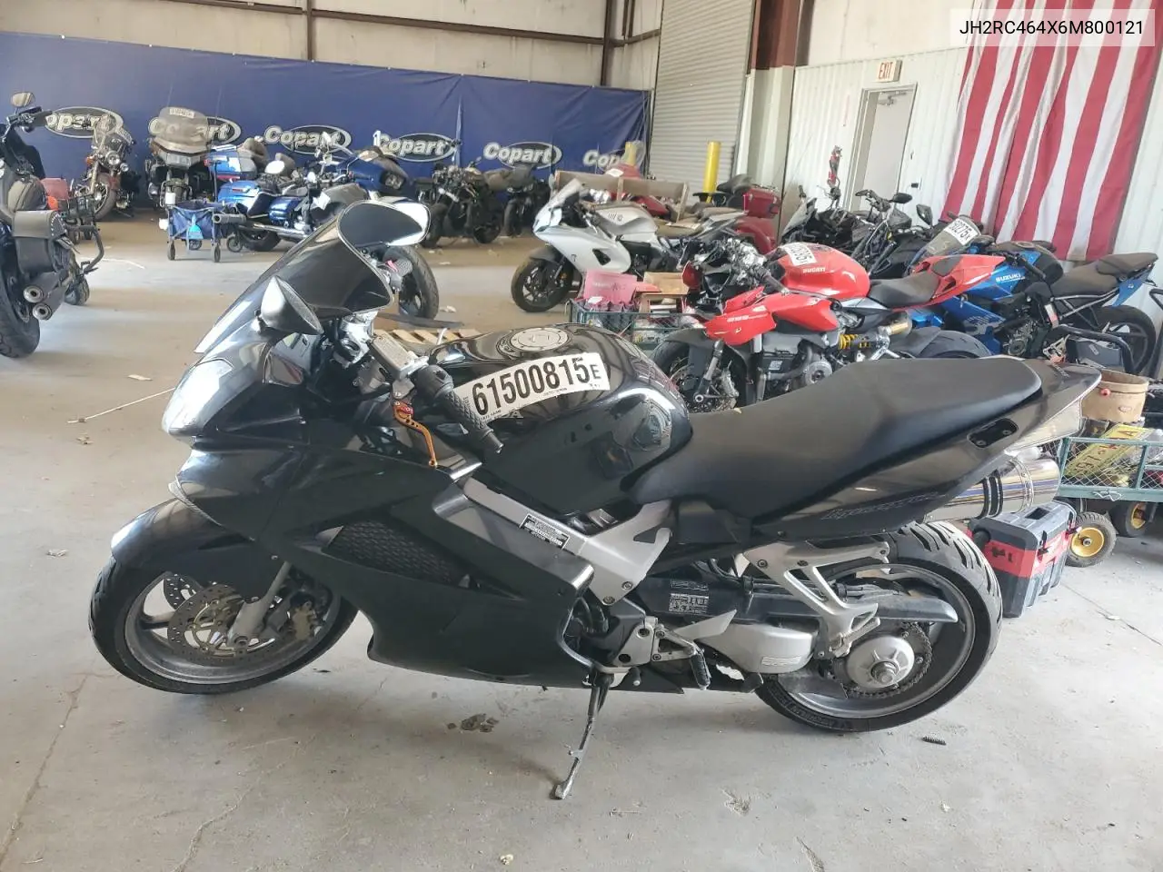 2006 Honda Vfr800 A VIN: JH2RC464X6M800121 Lot: 61500815