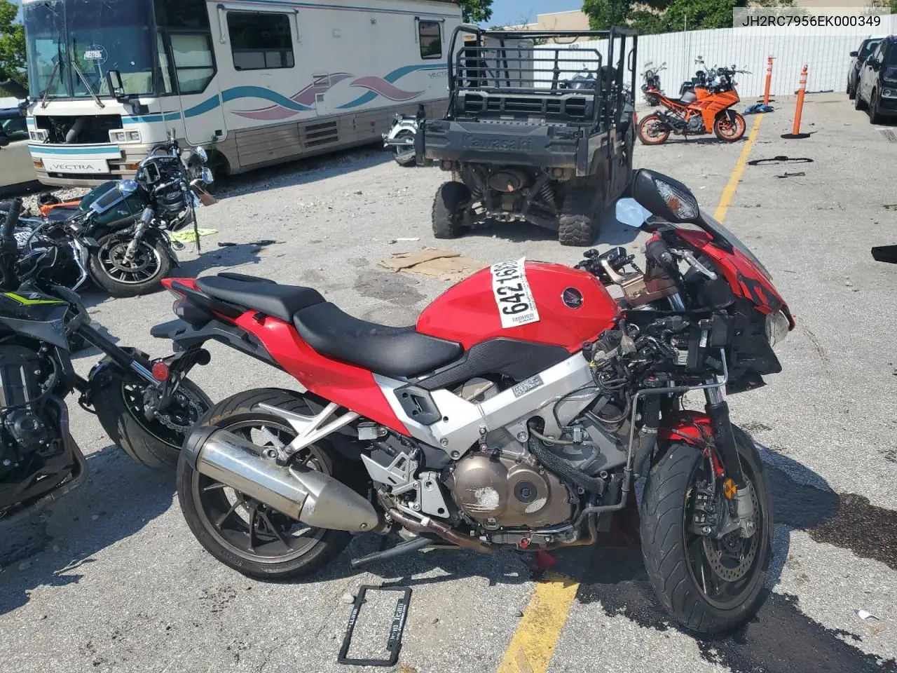 2014 Honda Vfr800 F VIN: JH2RC7956EK000349 Lot: 64216815