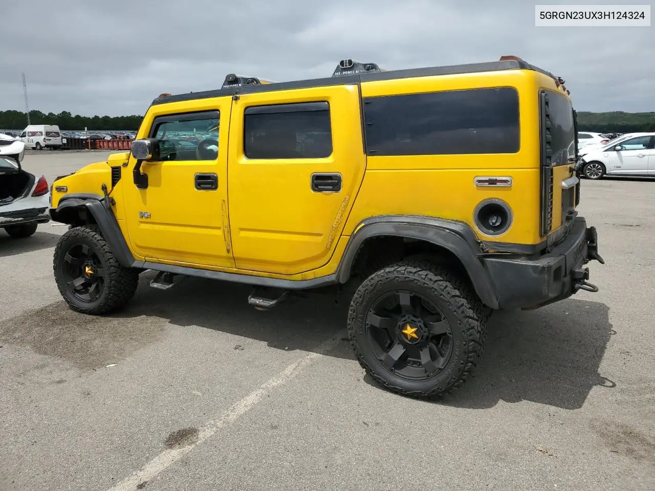 2003 Hummer H2 VIN: 5GRGN23UX3H124324 Lot: 62157615