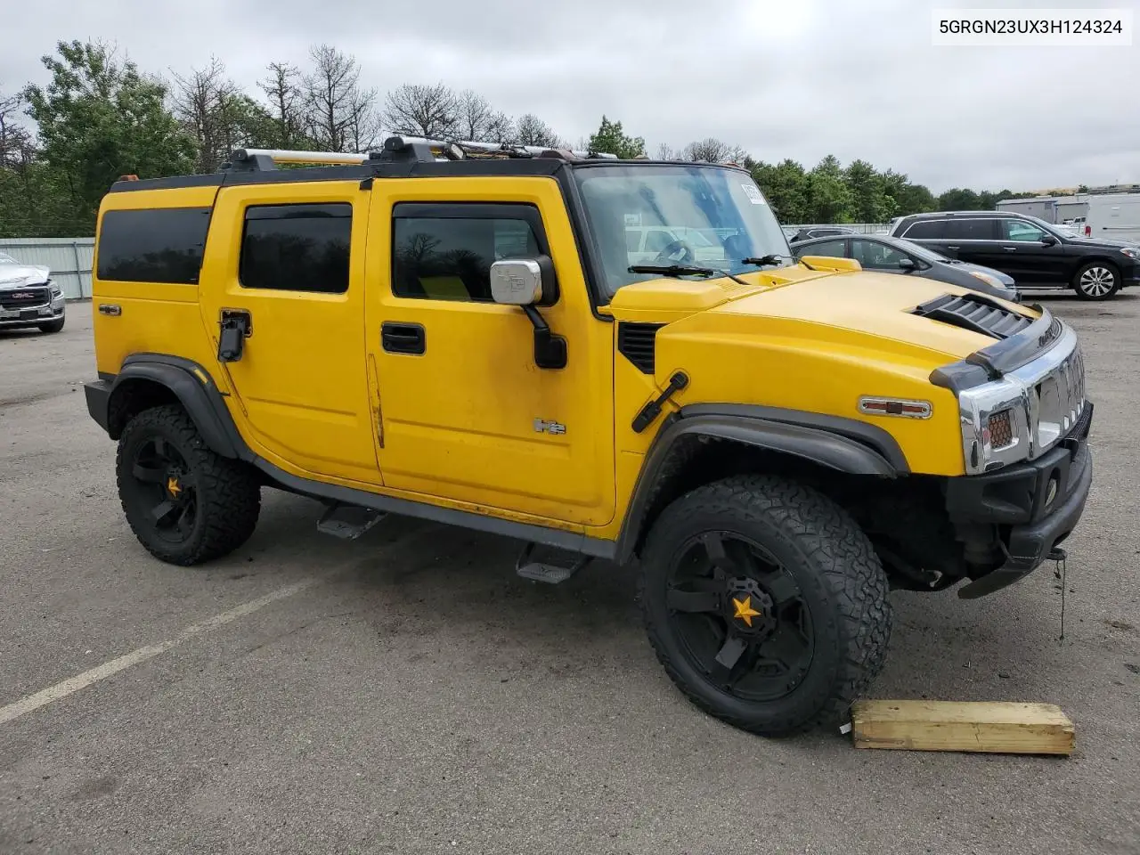 2003 Hummer H2 VIN: 5GRGN23UX3H124324 Lot: 62157615
