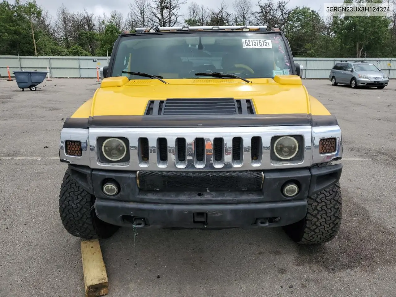 2003 Hummer H2 VIN: 5GRGN23UX3H124324 Lot: 62157615