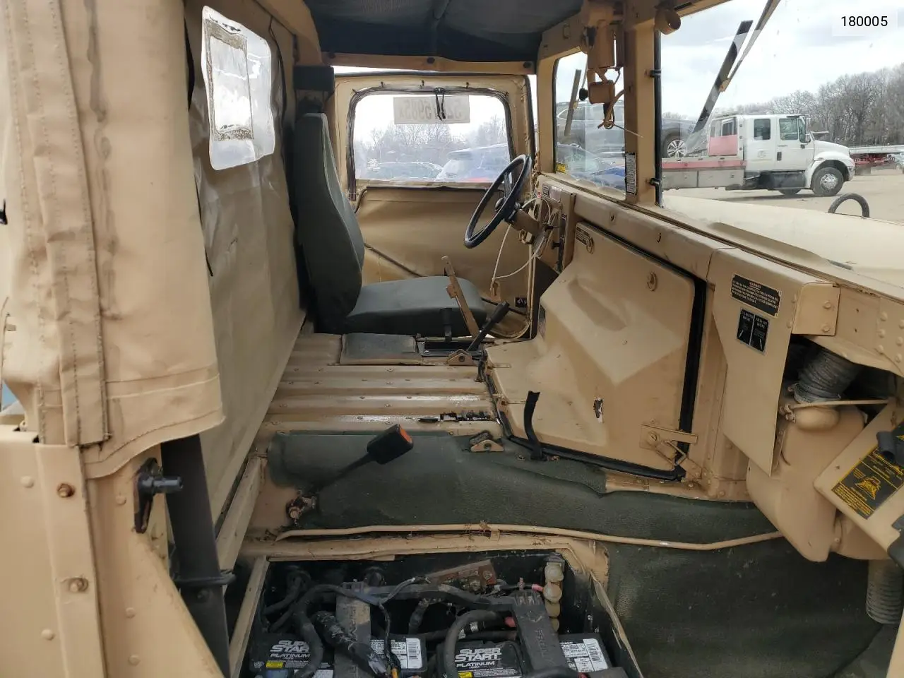2012 Hummer H1 VIN: 180005 Lot: 52875985