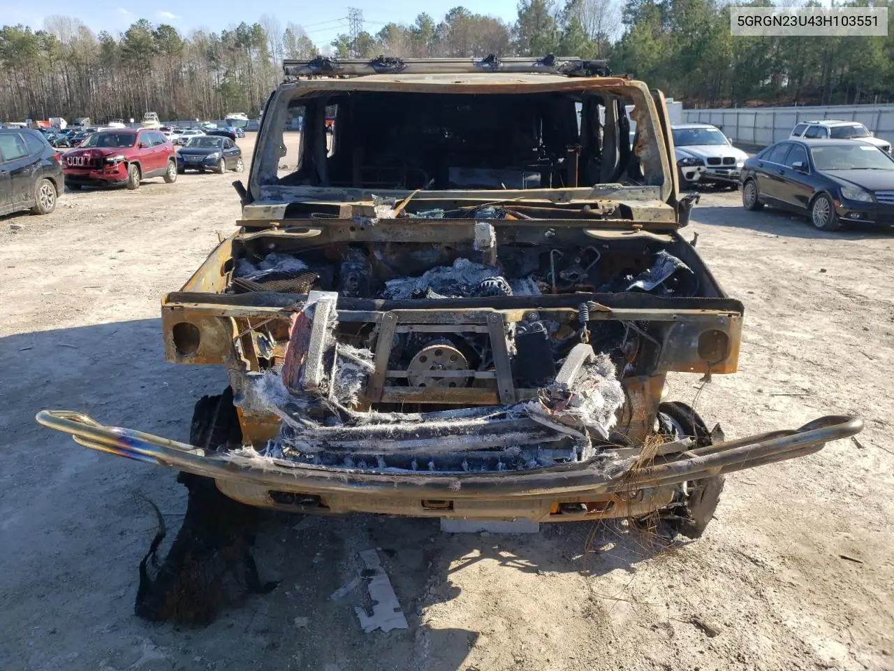 5grgn23u43h103551 5GRGN23U43H103551 2003 Hummer H2