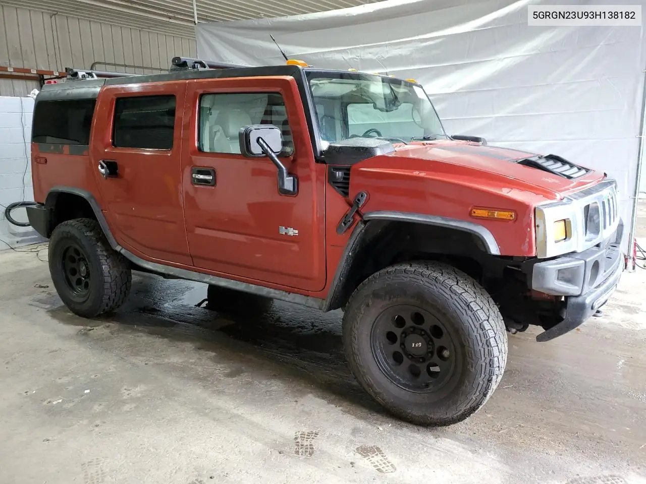 2003 Hummer H2 VIN: 5GRGN23U93H138182 Lot: 51842085