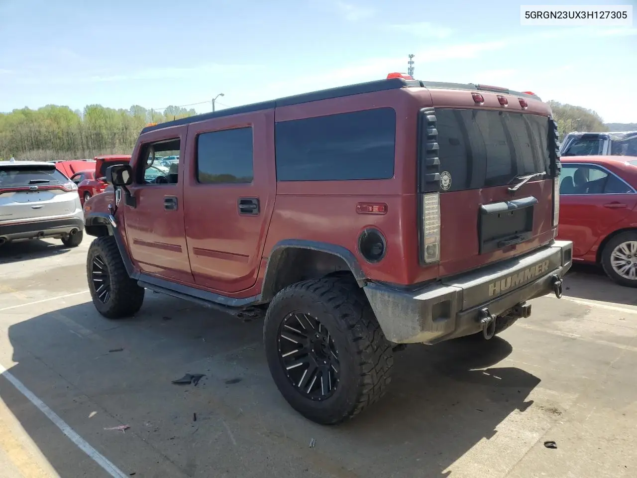 2003 Hummer H2 VIN: 5GRGN23UX3H127305 Lot: 53029185