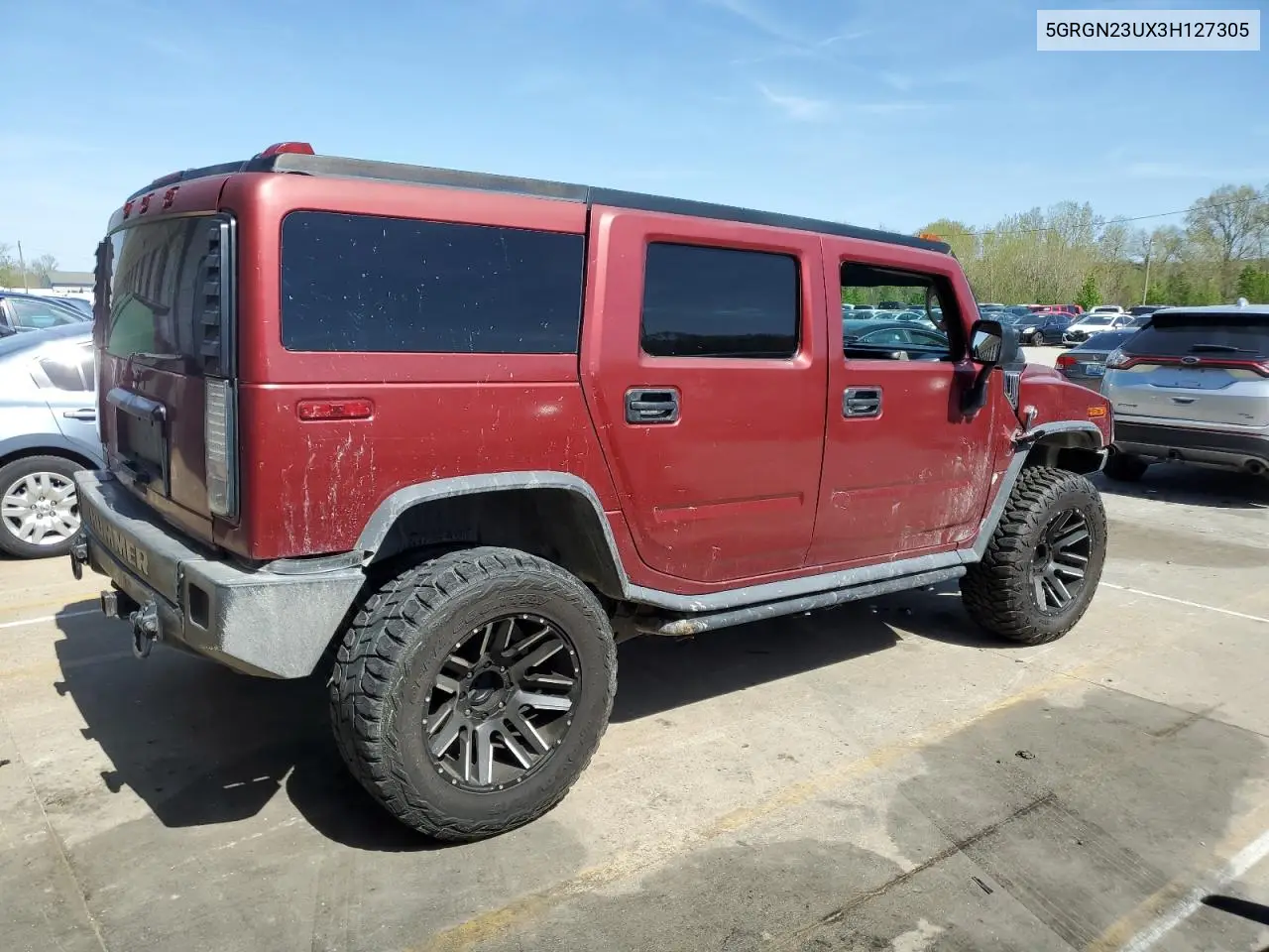 2003 Hummer H2 VIN: 5GRGN23UX3H127305 Lot: 53029185