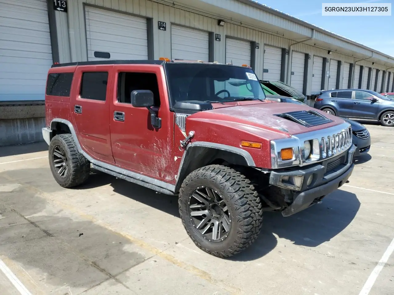 2003 Hummer H2 VIN: 5GRGN23UX3H127305 Lot: 53029185