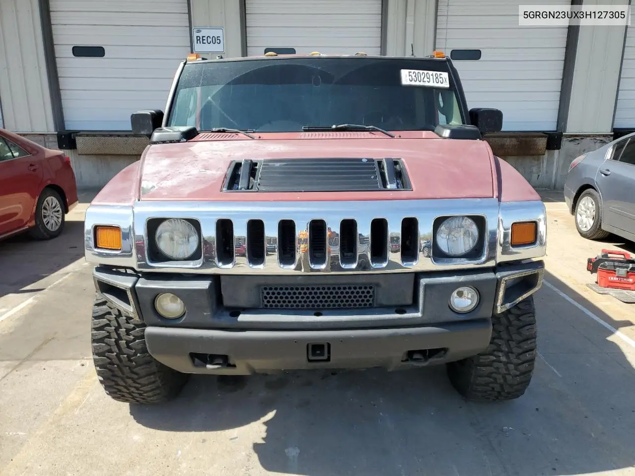 2003 Hummer H2 VIN: 5GRGN23UX3H127305 Lot: 53029185