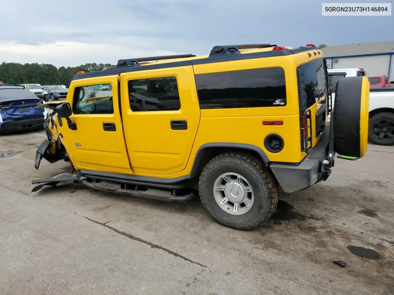 2003 Hummer H2 VIN: 5GRGN23U73H146894 Lot: 53449905