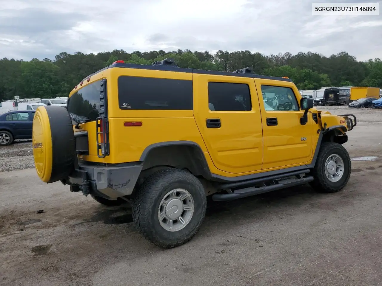 2003 Hummer H2 VIN: 5GRGN23U73H146894 Lot: 53449905
