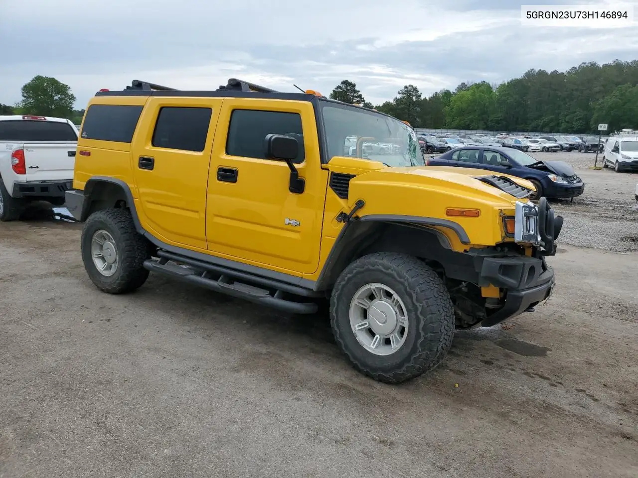 2003 Hummer H2 VIN: 5GRGN23U73H146894 Lot: 53449905