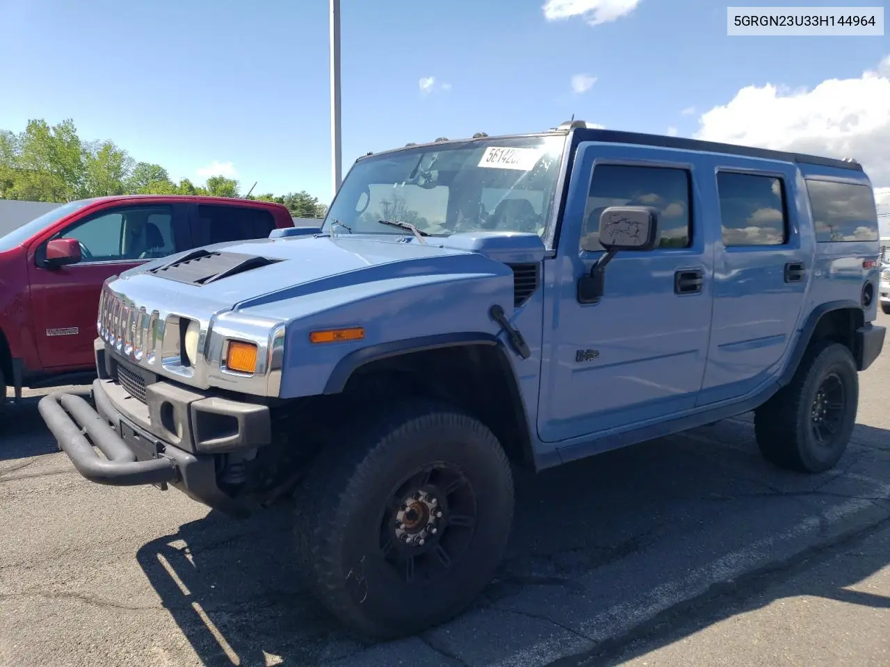 2003 Hummer H2 VIN: 5GRGN23U33H144964 Lot: 56142025
