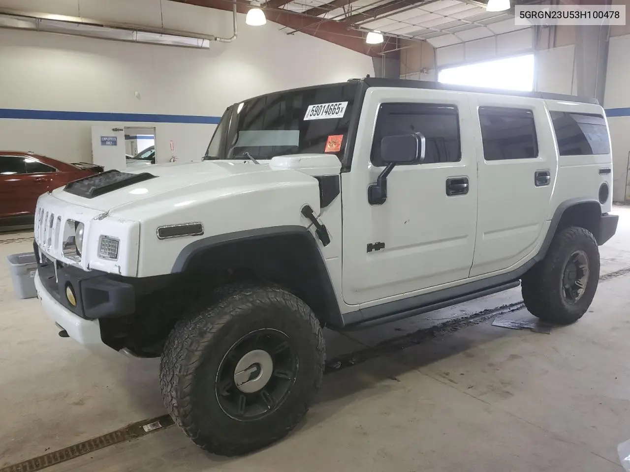 2003 Hummer H2 VIN: 5GRGN23U53H100478 Lot: 59014665