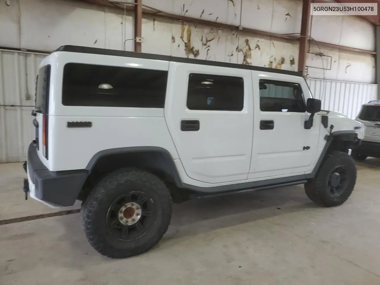 2003 Hummer H2 VIN: 5GRGN23U53H100478 Lot: 59014665