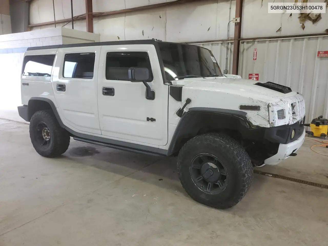 2003 Hummer H2 VIN: 5GRGN23U53H100478 Lot: 59014665