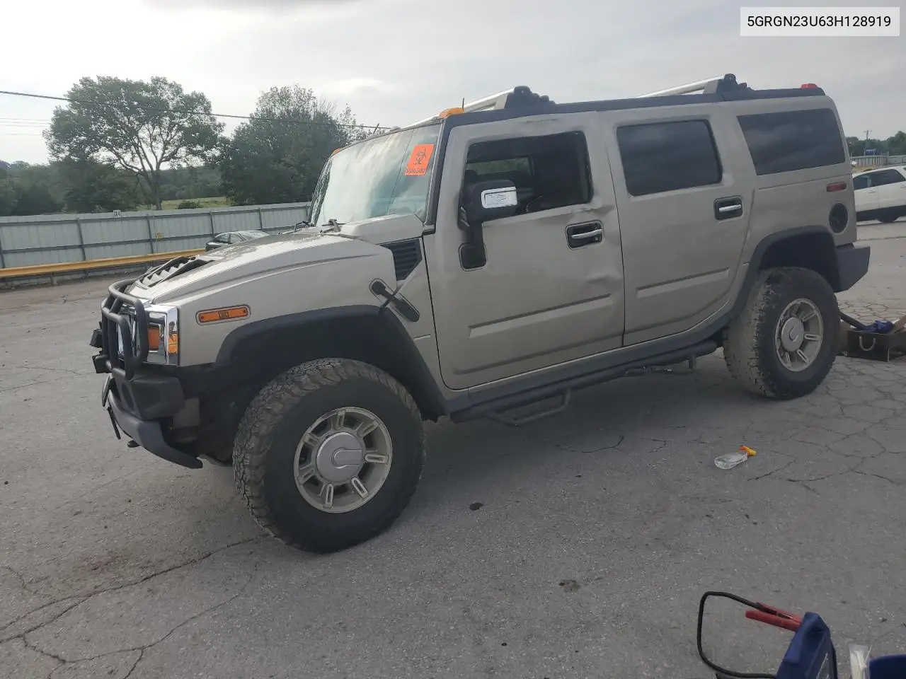 2003 Hummer H2 VIN: 5GRGN23U63H128919 Lot: 59884055