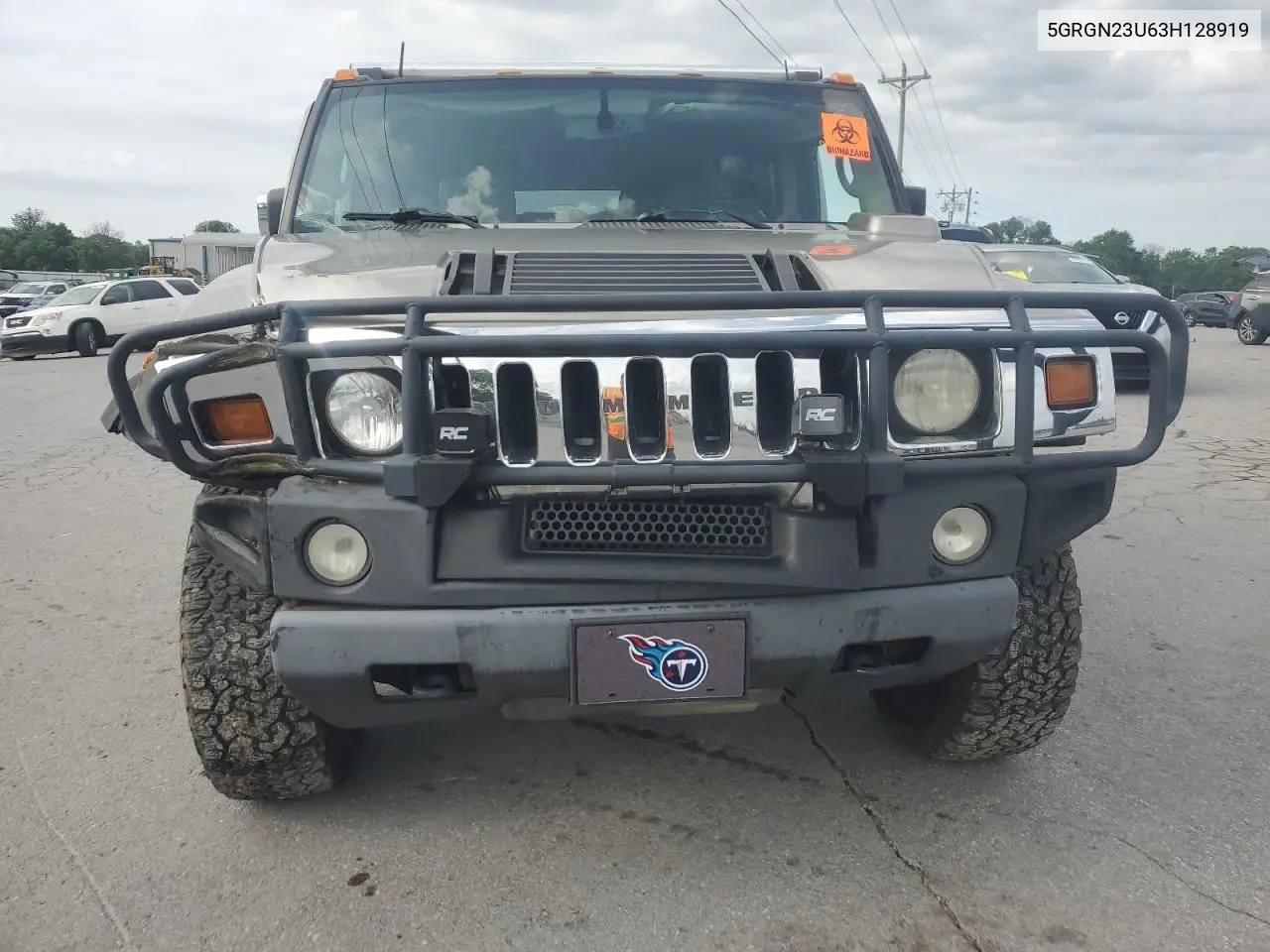 2003 Hummer H2 VIN: 5GRGN23U63H128919 Lot: 59884055