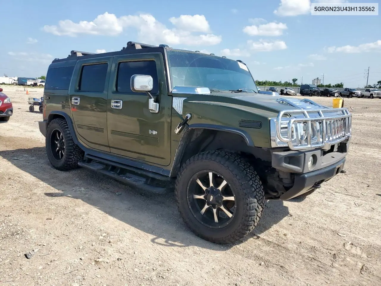 2003 Hummer H2 VIN: 5GRGN23U43H135562 Lot: 59913225