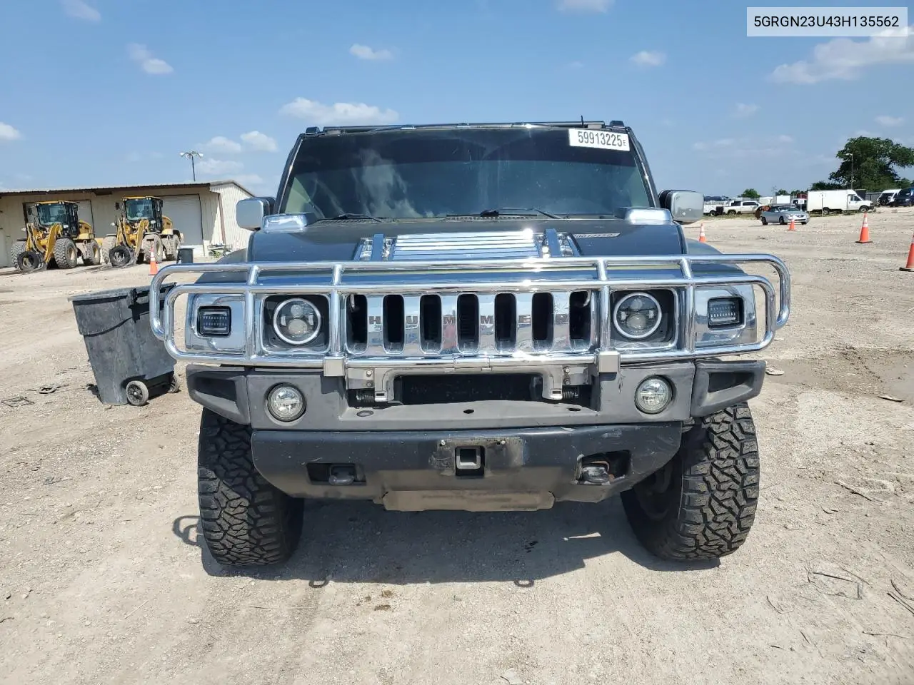 2003 Hummer H2 VIN: 5GRGN23U43H135562 Lot: 59913225