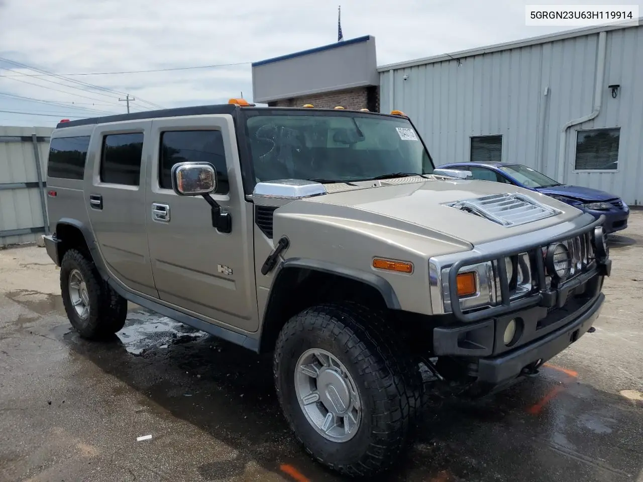 2003 Hummer H2 VIN: 5GRGN23U63H119914 Lot: 60433175