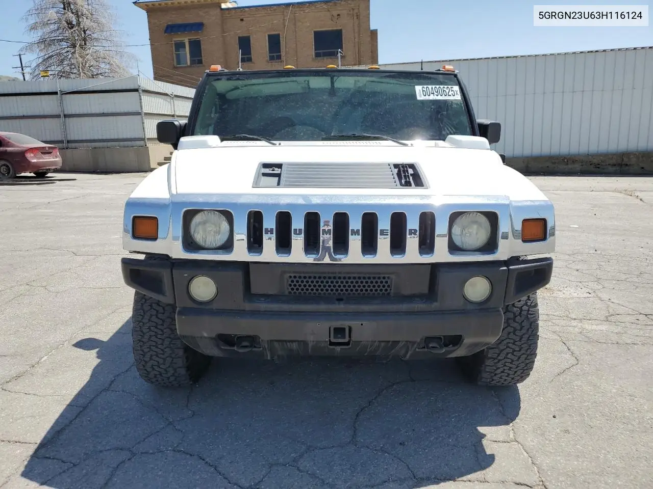 2003 Hummer H2 VIN: 5GRGN23U63H116124 Lot: 60490625
