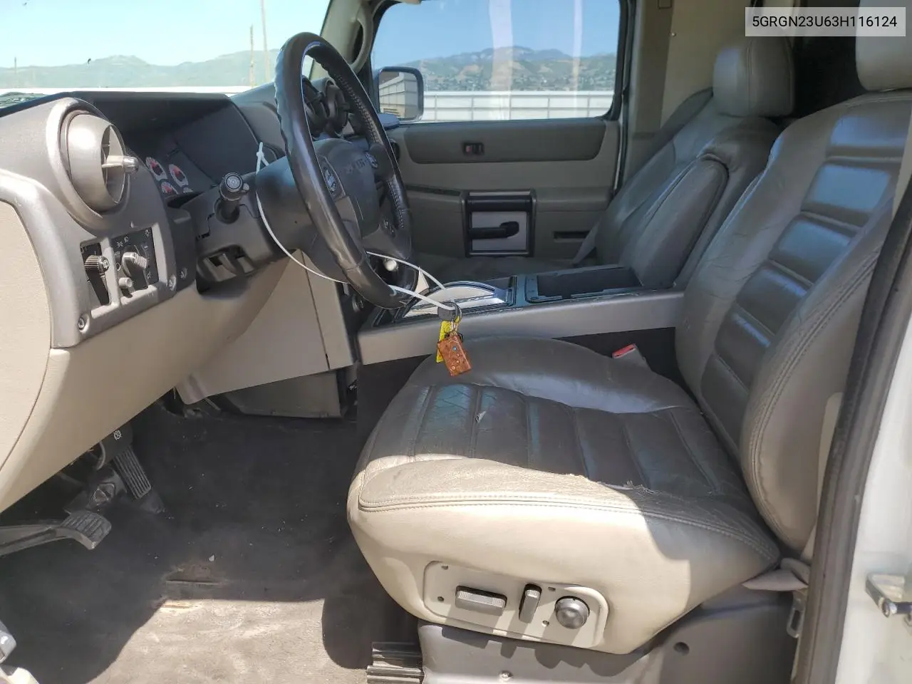 2003 Hummer H2 VIN: 5GRGN23U63H116124 Lot: 60490625