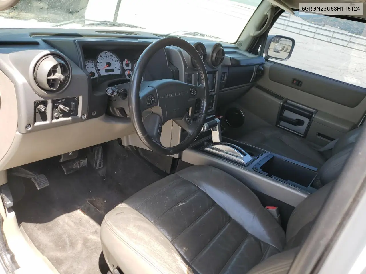 2003 Hummer H2 VIN: 5GRGN23U63H116124 Lot: 60490625