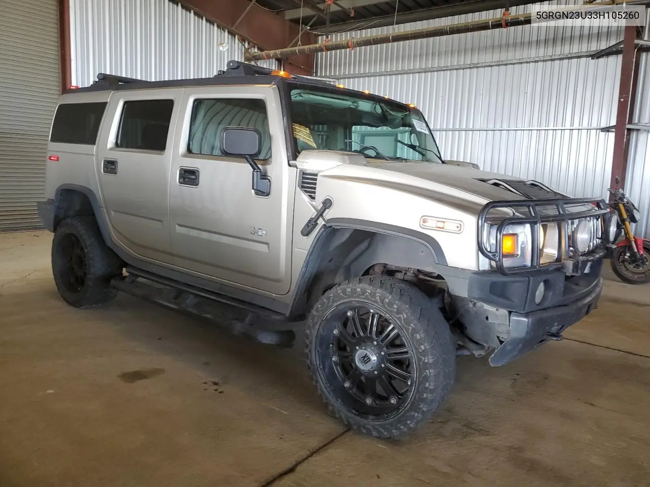 2003 Hummer H2 VIN: 5GRGN23U33H105260 Lot: 61028925