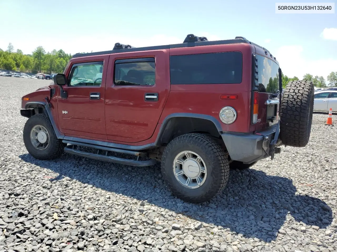 2003 Hummer H2 VIN: 5GRGN23U53H132640 Lot: 61669375