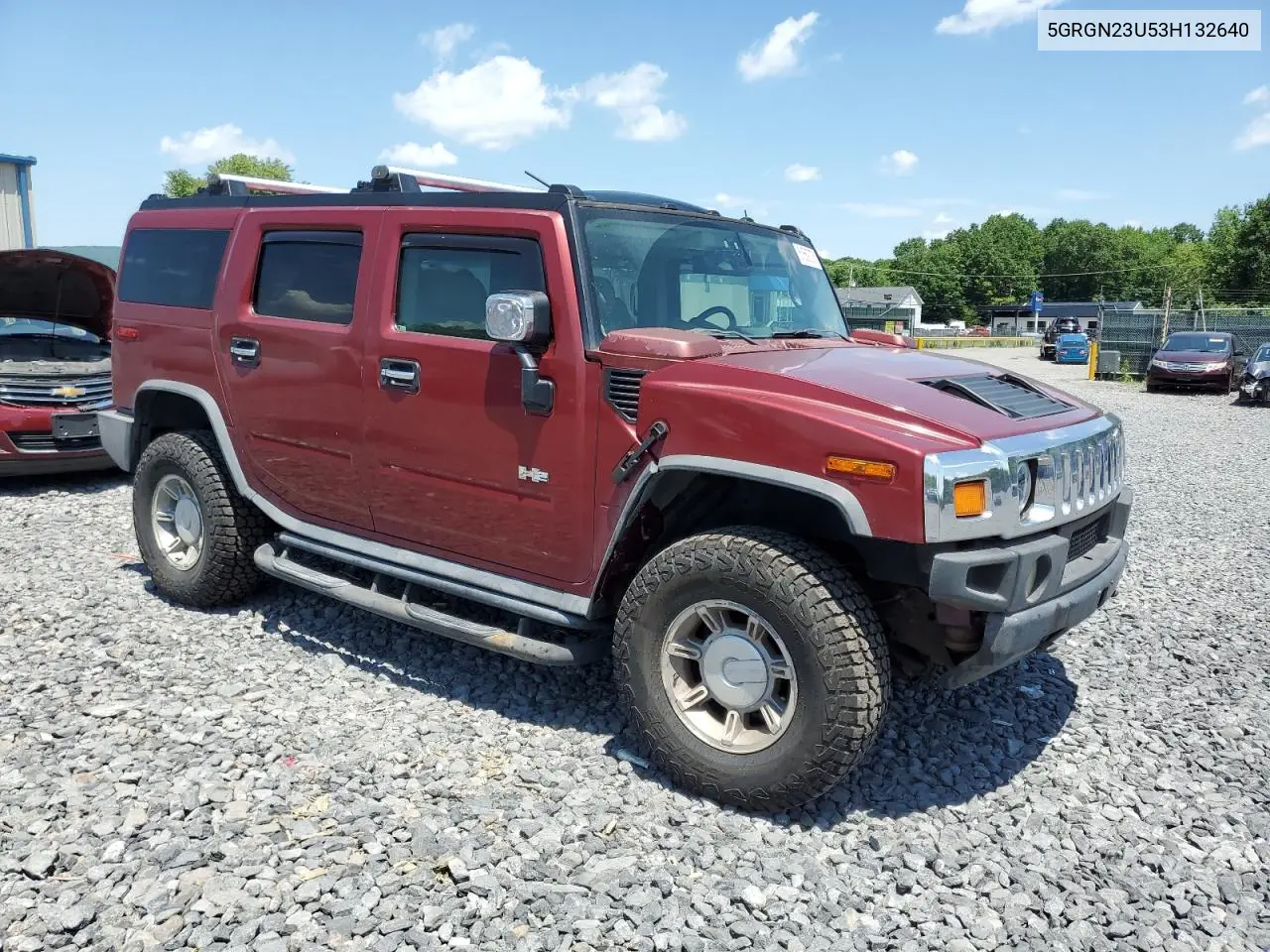2003 Hummer H2 VIN: 5GRGN23U53H132640 Lot: 61669375