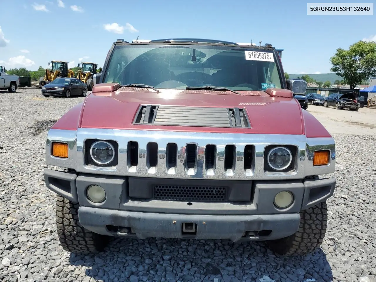 2003 Hummer H2 VIN: 5GRGN23U53H132640 Lot: 61669375