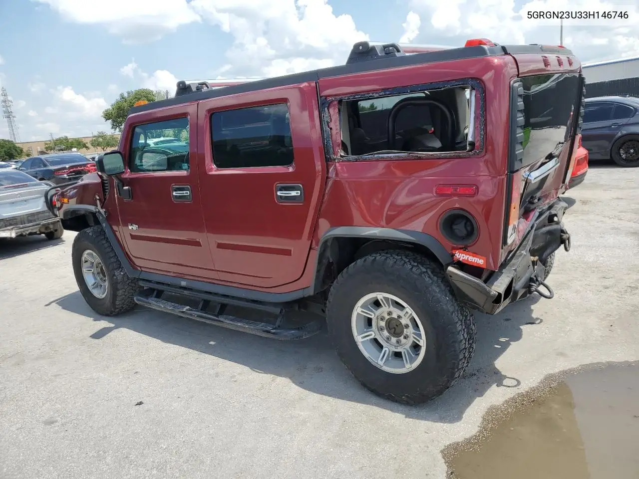 2003 Hummer H2 VIN: 5GRGN23U33H146746 Lot: 61927825