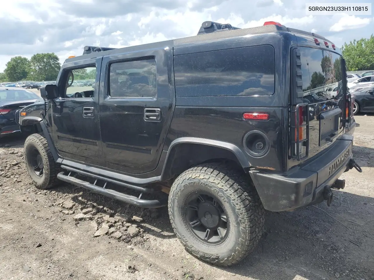 2003 Hummer H2 VIN: 5GRGN23U33H110815 Lot: 62104495