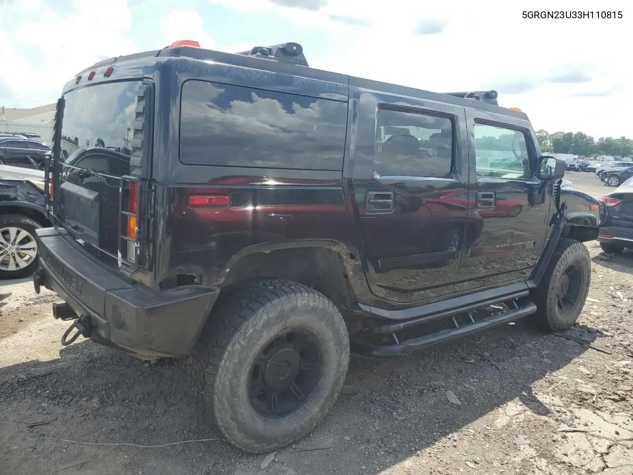2003 Hummer H2 VIN: 5GRGN23U33H110815 Lot: 62104495