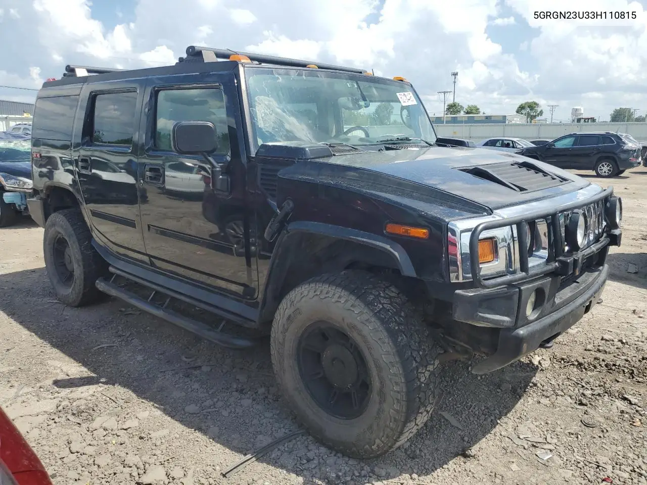 2003 Hummer H2 VIN: 5GRGN23U33H110815 Lot: 62104495