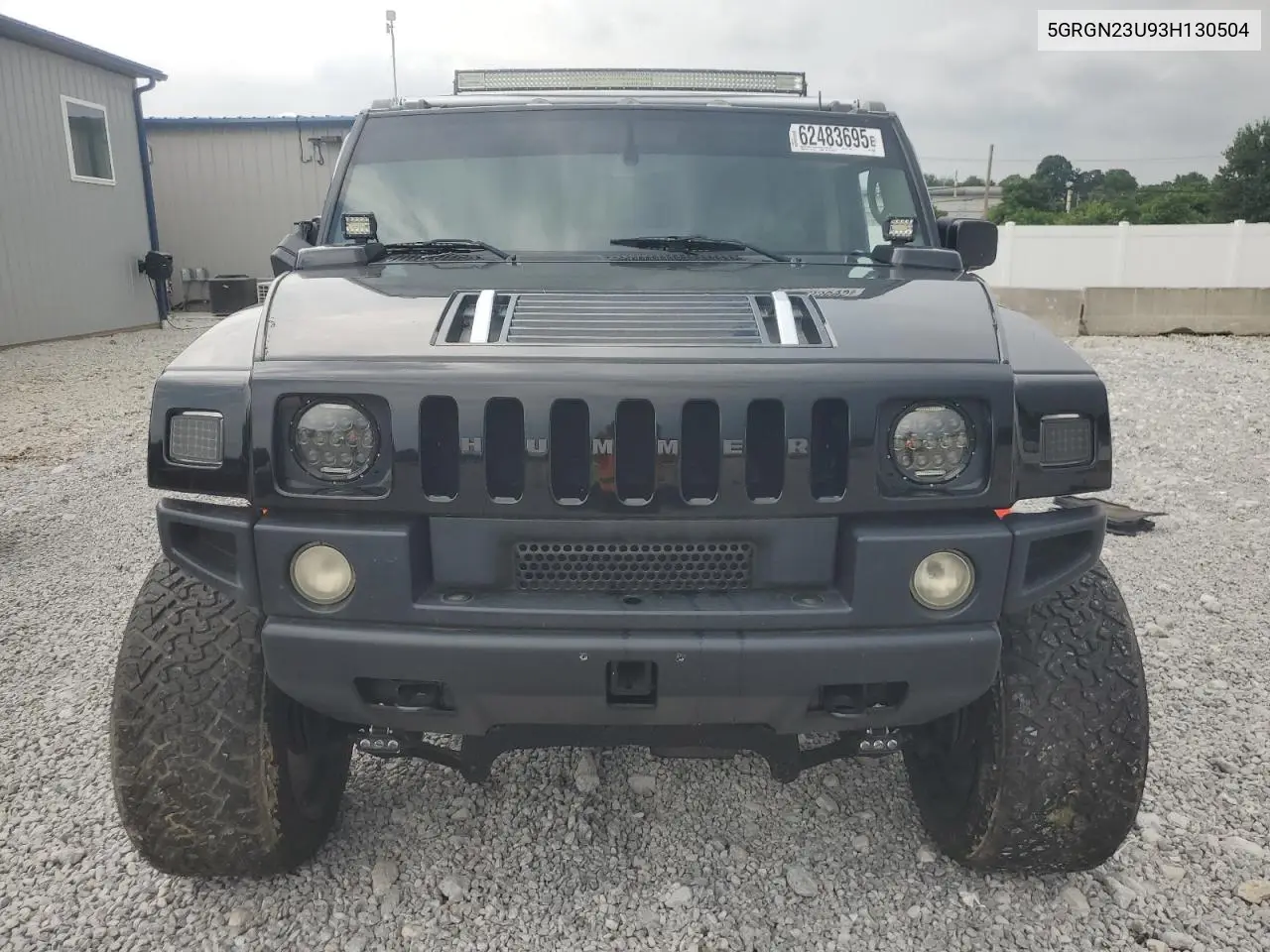 2003 Hummer H2 VIN: 5GRGN23U93H130504 Lot: 62483695
