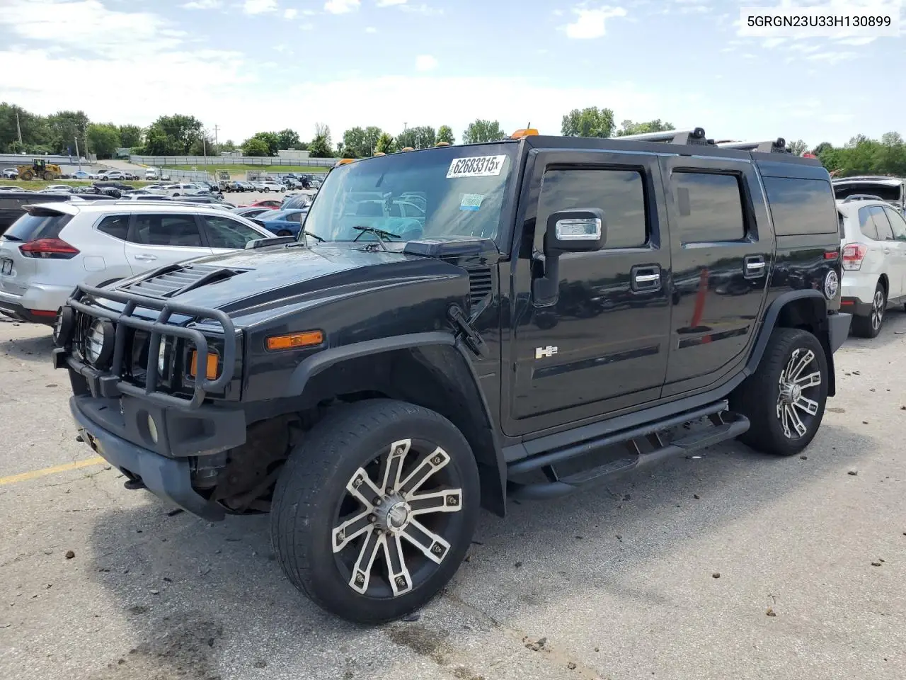 2003 Hummer H2 VIN: 5GRGN23U33H130899 Lot: 62683315