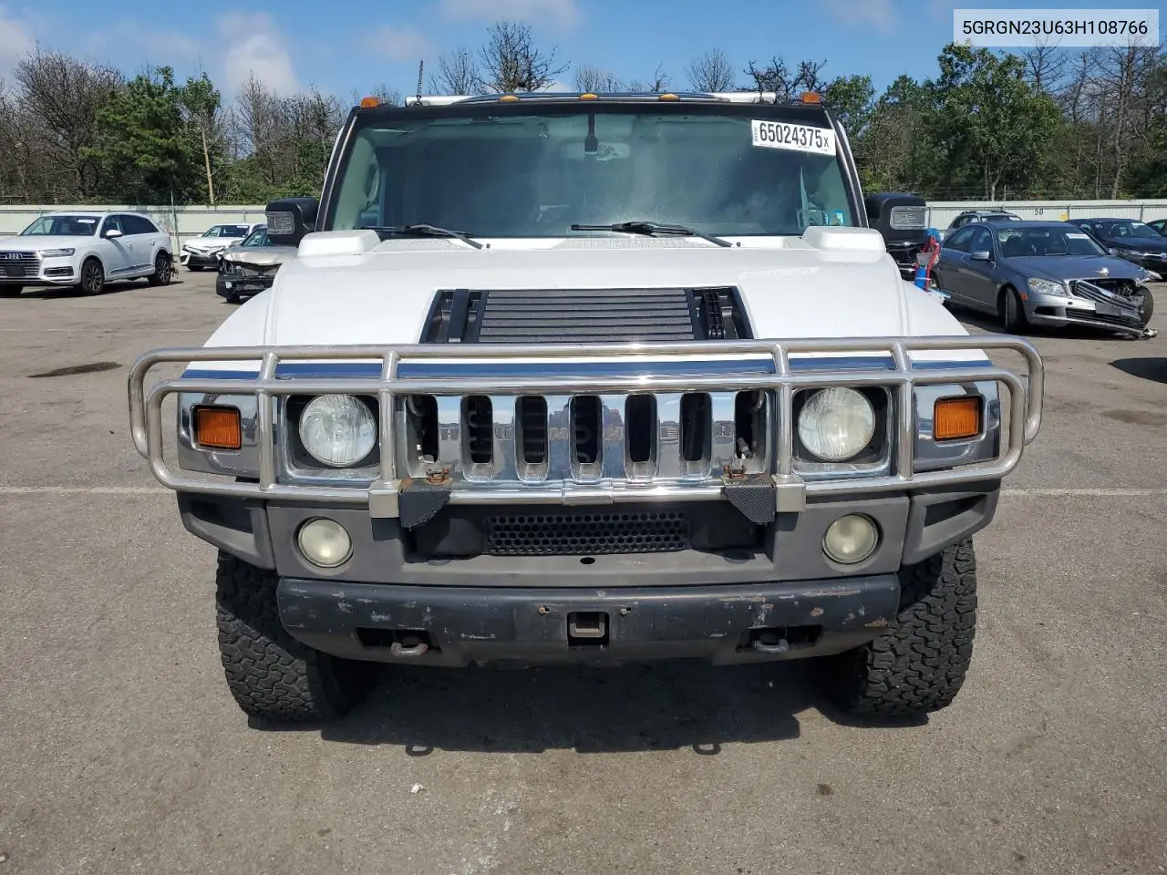 2003 Hummer H2 VIN: 5GRGN23U63H108766 Lot: 65024375